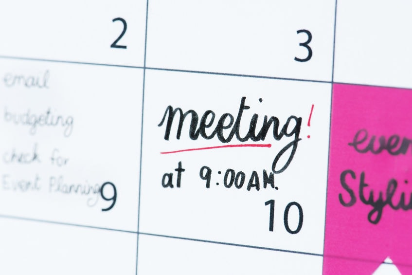 Meeting calendar reminder
